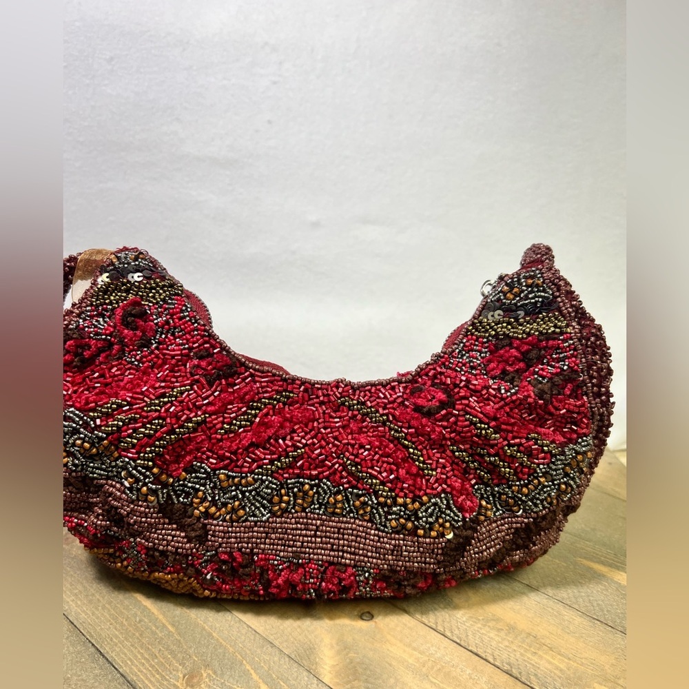 Viral Beaded Maroon Bag …Tjmaxx & Marshalls - Picture 3 of 7